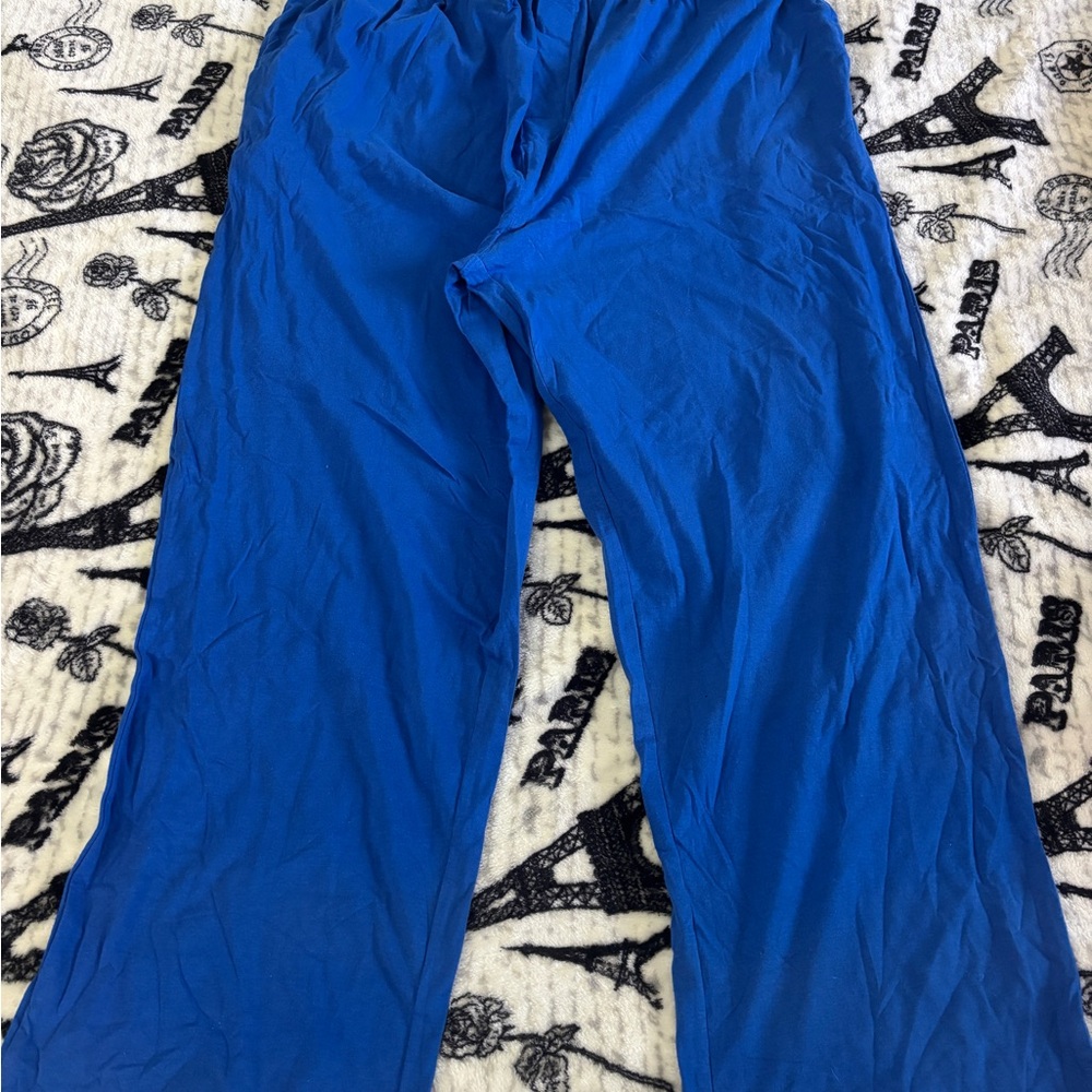 Andrew Scott Loungewear Men's Pajama Pants, Size L, 100% Cotton, Elastic Waist